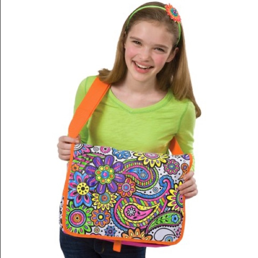 ALEX DIY Color A Flower Craft Messenger Bag